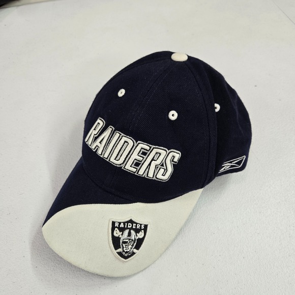 Reebok Other - Oakland Raiders‎ Men Hat OS Blue Reebok Strapback Raised Embroidered